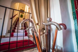 Postel nebo postele na pokoji v ubytování Palazzo Pulieri