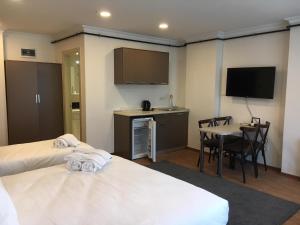 TV a/nebo společenská místnost v ubytování Modern Suites