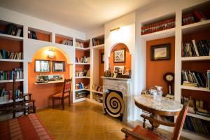 Knihovna v bed and breakfast