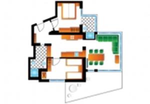 Plan piętra w obiekcie Ischgl Suite