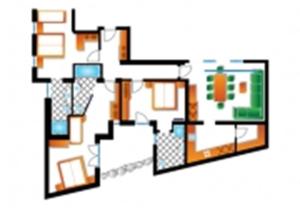 Plan piętra w obiekcie Ischgl Suite
