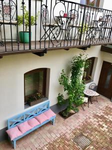Balkón nebo terasa v ubytování Apartmány U Vavřince
