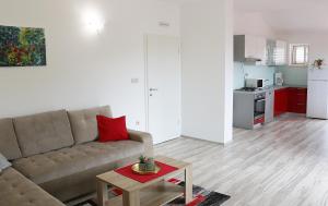 Kuchyň nebo kuchyňský kout v ubytování Apartments Neda