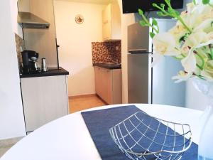 Kuchyň nebo kuchyňský kout v ubytování Apartment Surdić