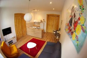 Kuchyň nebo kuchyňský kout v ubytování Apartman Egidius