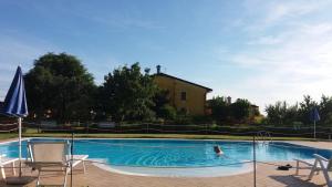 Bazén v ubytování Agriturismo Trebis nebo v jeho okolí