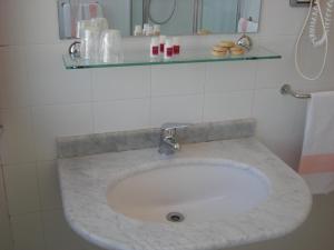 Koupelna v ubytování Hotel Grillo