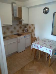 Kuchyň nebo kuchyňský kout v ubytování Apartmants Emy