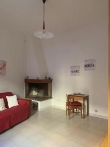 A seating area at Laura's house