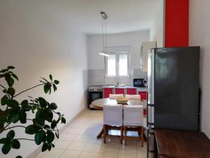 Kuchyňa alebo kuchynka v ubytovaní Spacious family apartment with parking in the shade and barbecue house