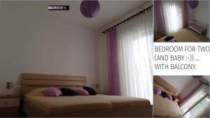 Posteľ alebo postele v izbe v ubytovaní Spacious family apartment with parking in the shade and barbecue house
