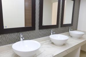Koupelna v ubytování Hotel MB