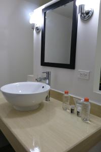 Koupelna v ubytování Hotel MB