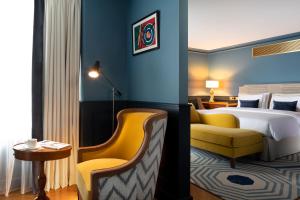 Cama ou camas em um quarto em Hôtel Longemalle