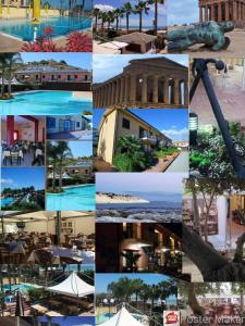 a collage of photos of a resort at Case Vacanze Ancora in Porto Empedocle