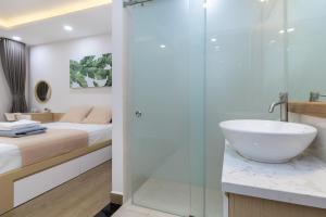 Koupelna v ubytování Cozrum Homes - Yoga Corner + 46 fotografií