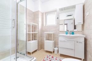 Koupelna v ubytování Apartments Raspolic
