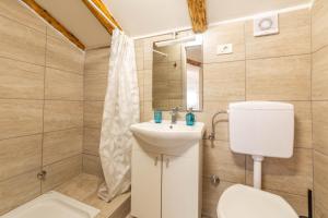 Koupelna v ubytování Apartments Raspolic + 37 fotografií