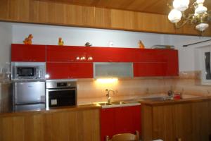 Kuchyň nebo kuchyňský kout v ubytování Apartman Maja