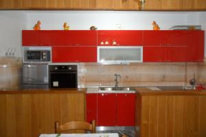 Kuchyň nebo kuchyňský kout v ubytování Apartman Maja
