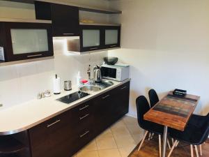 Kuchnia lub aneks kuchenny w obiekcie Apartament Granat