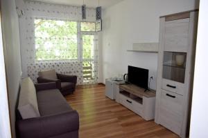 TV a/nebo společenská místnost v ubytování Ahilea Hotel - Free Pool Access