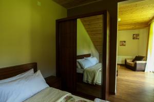 Letto o letti in una camera di Hotel Patriot