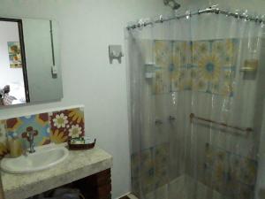 Koupelna v ubytování Hacienda Cafetera La Gaviota