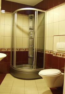 Kúpeľňa v ubytovaní Matejko Hotel