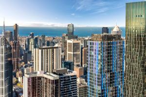 Vista generica su Melbourne o vista sulla città dall'interno dell'aparthotel