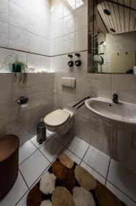 Ένα μπάνιο στο Ferienwohnung Seerhein