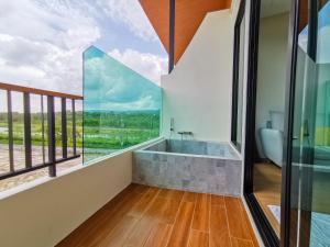 Balkón nebo terasa v ubytování De VeraNiO Resort