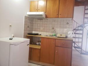 Kuchyň nebo kuchyňský kout v ubytování Marketos Apartments