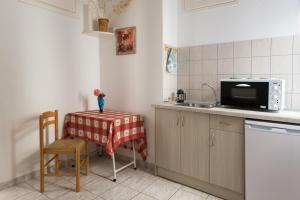 Η κουζίνα ή μικρή κουζίνα στο Evgenia Rooms and Apartments