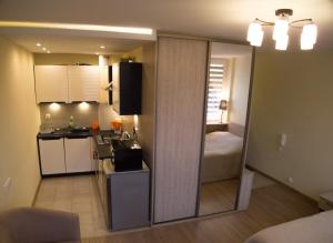 Dapur atau dapur kecil di Studio Park Saski 1 & 2