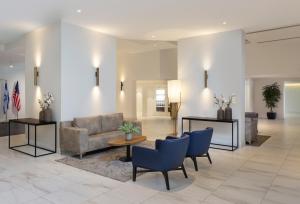 Posezení v ubytování King Solomon Hotel Tiberias