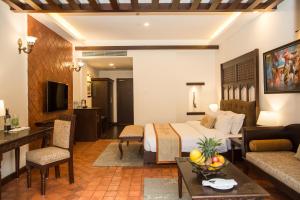 Posezení v ubytování Chandragiri Hills Resort Kathmandu-Luxury in the Clouds