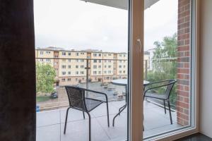 Balkón alebo terasa v ubytovaní Apartament DREAM Angielska Grobla