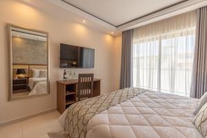 Giường trong phòng chung tại Dun Gorg Guest House