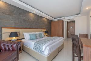 Giường trong phòng chung tại Dun Gorg Guest House