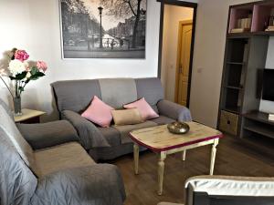 Ein Sitzbereich in der Unterkunft Casa Ananda y Casa Rengue