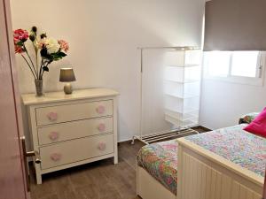 Ein Bett oder Betten in einem Zimmer der Unterkunft Casa Ananda y Casa Rengue