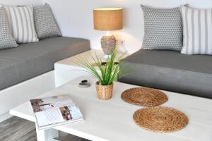 Posezení v ubytování Ammos Luxury Rooms & Home
