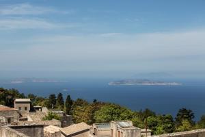 a view of the lake from a castle at Bella Vista b&b in Erice