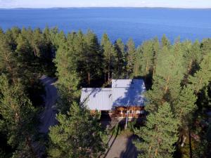 una vista aérea de una casa en el bosque en PielisLinna en Kolinkylä