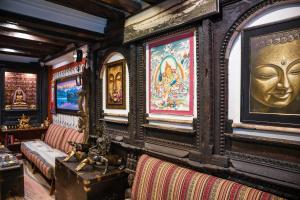 Χώρος καθιστικού στο Nepal Pavilion Inn