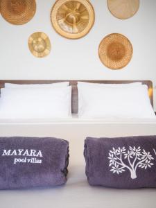 Postel nebo postele na pokoji v ubytování Mayara pool villas - Adults only