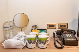 旅人驿站铁花文创二馆的咖啡和沏茶工具