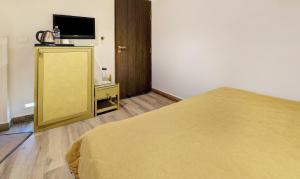Hotel Lakeside Inn Nainital的电视和/或娱乐中心