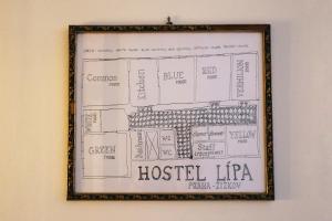 The floor plan of Hostel Lípa